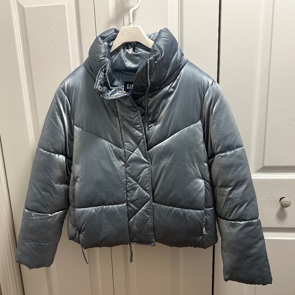 GAP EUC ICE BLUE PUFFER JACKET